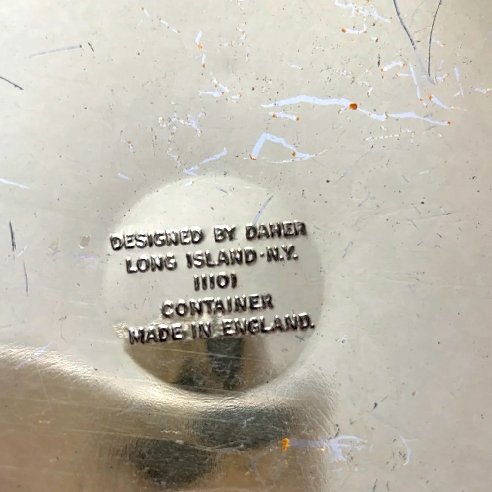 Vintage Daher Long Island Metal Container Made In England